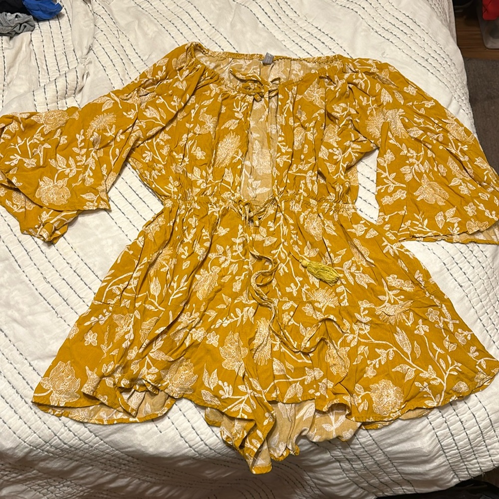 Open front dress
